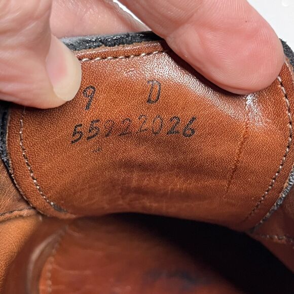 Brooks Brothers Black Leather Cap Toe Oxford Dress Shoes Mens 9 Made in USA main image 15